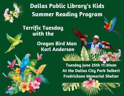 Summer Reading Event the Oregon Bird Man 